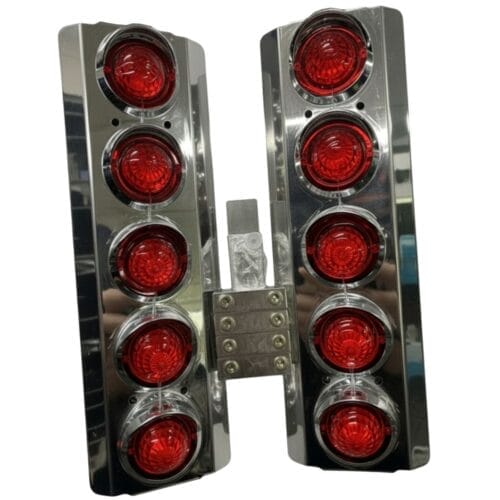 Stainless Steel Air Box Light Red To Suit Western Star - Image 1