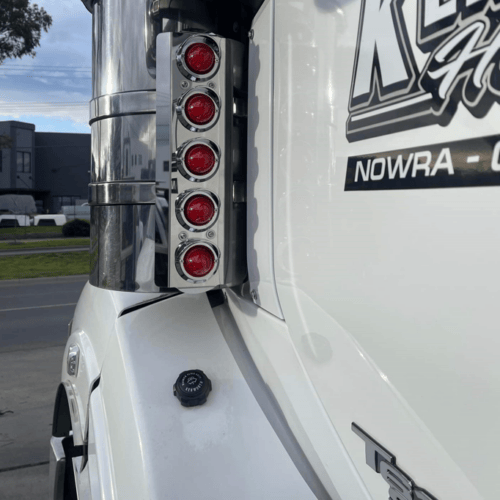 Stainless Steel Air Box Light Red To Suit Western Star - Image 3