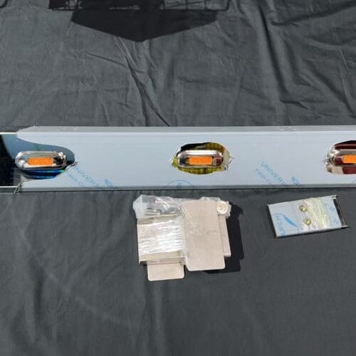 Stainless Steel Tank Skirt 830MM 3 LED's Amber Single To Suit Scania - Image 1