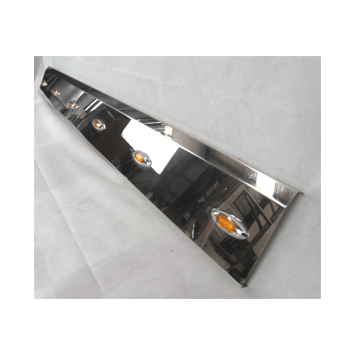 Stainless Steel Tank Skirt Square 1650MM 6 Amber LED