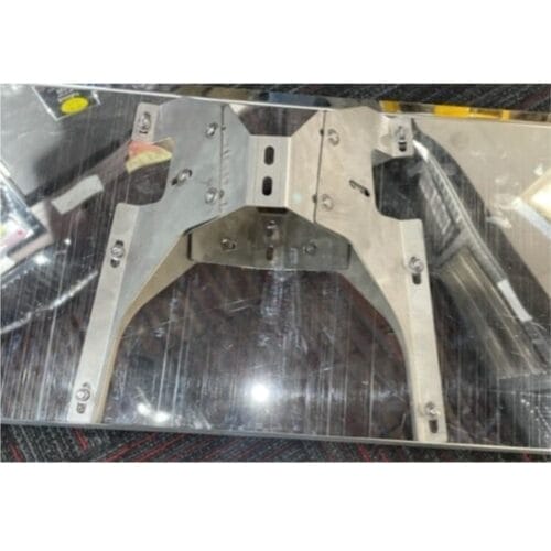 Stainless Steel Sun Visor 13 Inch  with 2 Holes To Suit Iveco Powerstar/Stralis - Image 4