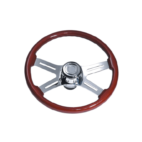 Steering Wheel 4 Spoke Straight Chrome - Image 2