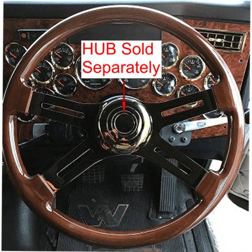 Steering Wheel 4 Spoke Straight Gold - Image 3