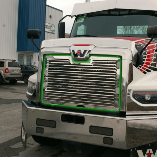 Stainless Steel Louvre Front Grill To Suit Western Star 49X (2021+) - Image 2