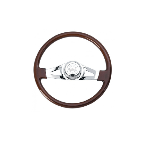 Steering Wheel 2 Spoke Straight Chrome - Image 2