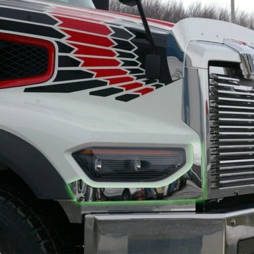 Stainless Steel Upper Fender Guards To Suit Western Star 49X - Image 2