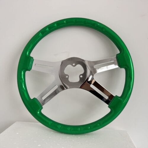 Steering Wheel 4 Spoke Straight Green - Image 2