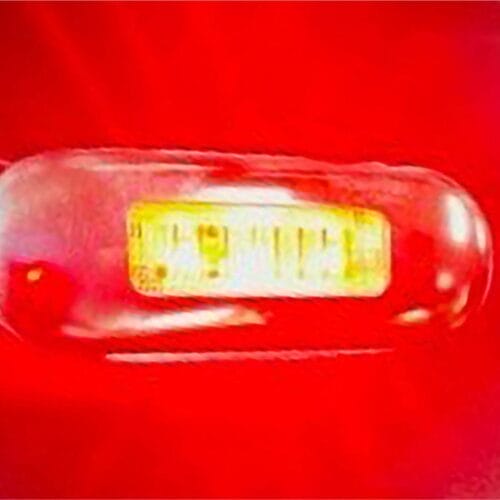 LED Multi-Volt Clear/Red/Blue Flush Mount with Stainless Steel Trim - Image 5