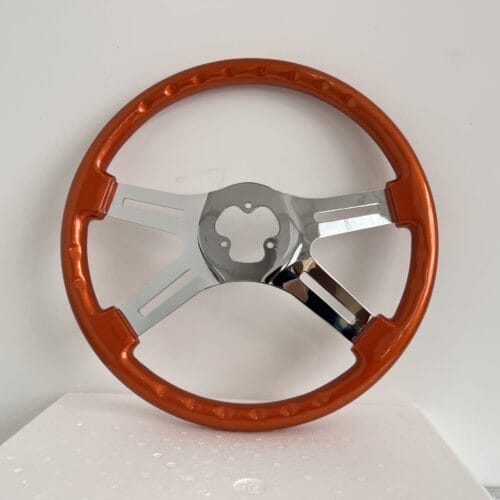 Steering Wheel 4 Spoke Straight Orange - Image 2