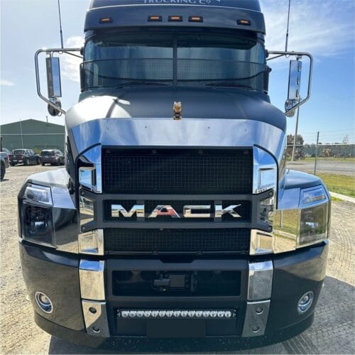 Stainless Steel Bug Deflector With Extended Sides To Suit Mack Anthem
