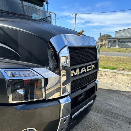 Stainless Steel Bug Deflector With Extended Sides To Suit Mack Anthem - Image 3