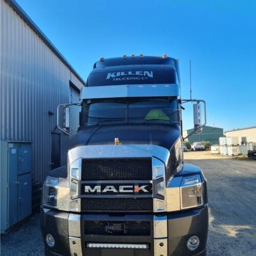 Stainless Steel Sun Visor 12 Inch To Suit Mack Anthem Sleeper - Image 4