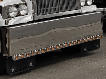 Stainless Steel Light Bar 2 Inch x 21 LED Amber 2400mm - Image 3