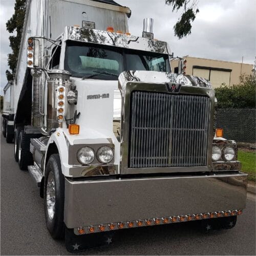 Stainless Steel Light Bar 2 Inch x 21 LED Amber 2400mm