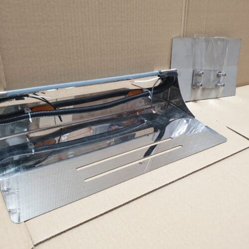 Stainless Steel Tank Skirt D Shape 450mm 2 Amber LED To Suit Mack/Volvo - Image 2