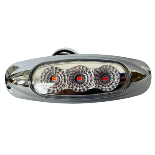 LED Light Clear/Red MR3 Multi Volt - Image 1