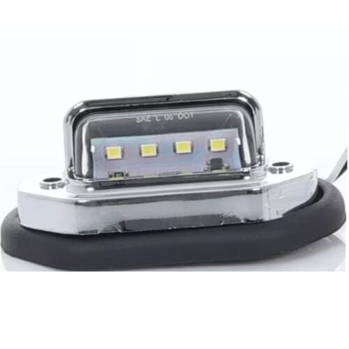 LED Multi Volt License Plate Light Chrome - Image 1