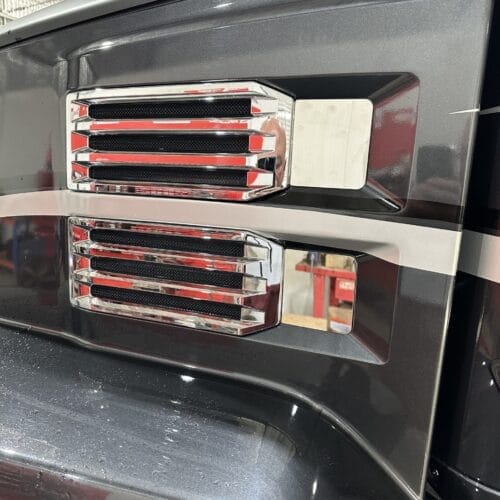 Stainless Steel Air Intake Covers To Suit Mack Anthem - Image 4