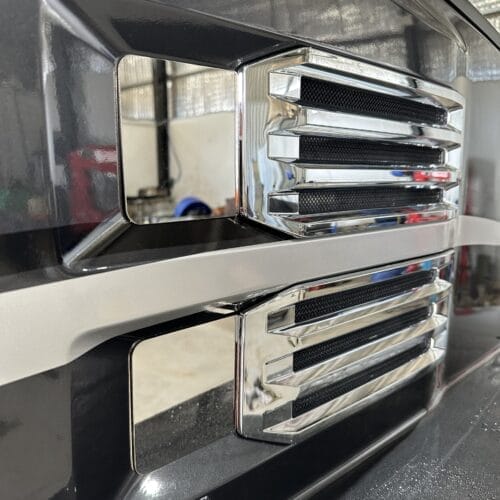 Stainless Steel Air Intake Covers To Suit Mack Anthem - Image 2