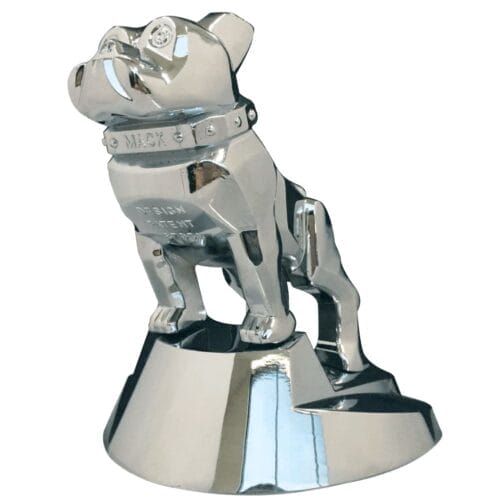 Hood Ornament Bull Dog Chrome - Image 1