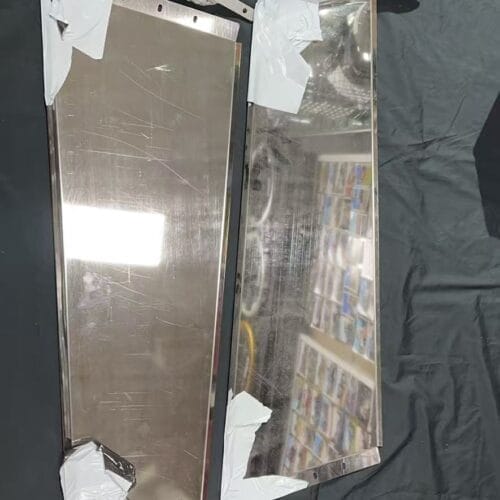 Stainless Steel Sun Visor 13 Inch To Suit Kenworth T610 Mid Roof Sleeper - Image 2