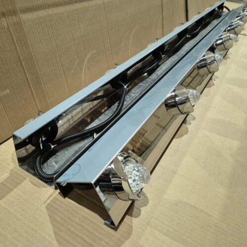 Stainless Steel Wing Extensions Clear/Red/Green 7/14 Torpedo LED Pair To Suit Western Star 4800/4900 - Image 2