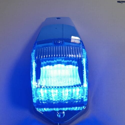 LED Multi Volt Cab Roof Light Clear/Amber/Blue - Image 2