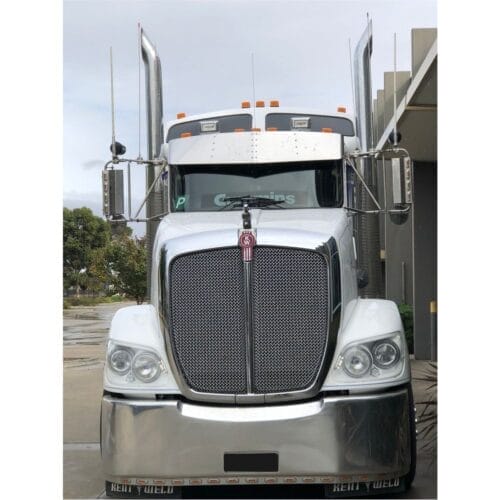 Stainless Steel Sun Visor 14 Inch To Suit Kenworth T408/T409/T604/T608/T609/T904/T908/T909 - Image 1