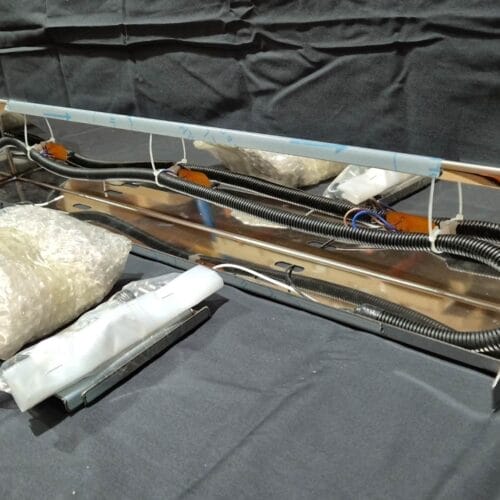 Stainless Steel Tank Skirt 700MM 3 Amber LED's Single To Suit Scania - Image 2