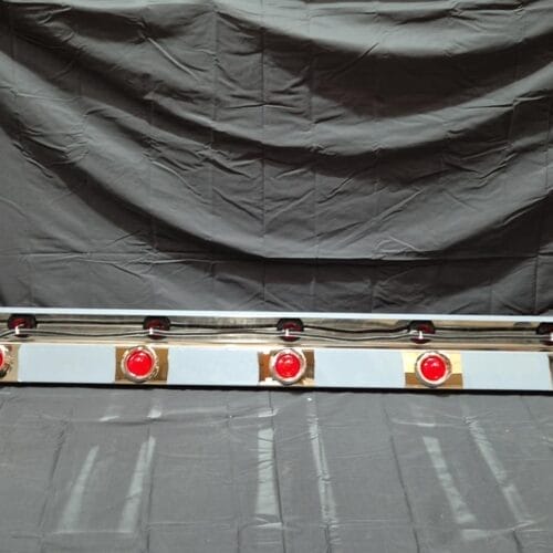 Stainless Steel Wing Extensions Red 7/14 Torpedo LED Pair To Suit Western Star 4800/4900 - Image 3