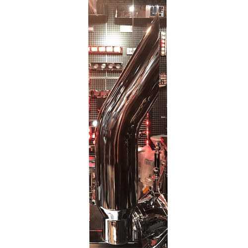 Chrome Stainless Stack 5 To 7 Inch 3 Foot Bull Horn - Image 2