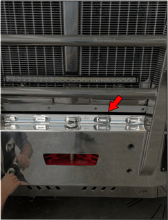 Stainless Steel Bull Bar Light Bar With 5 Clear/Amber LED - Image 2