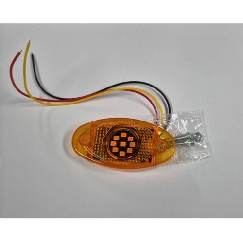 LED Multi Volt Amber Oval Marker - Image 3