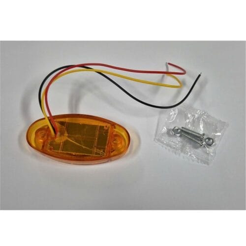 LED Multi Volt Amber Oval Marker - Image 2