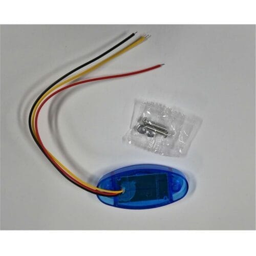 LED  Multi Volt Blue Oval Marker - Image 3