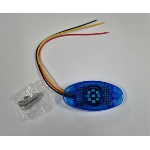 LED  Multi Volt Blue Oval Marker - Image 2