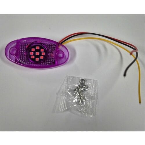 LED  Multi Volt Purple Oval Marker - Image 2