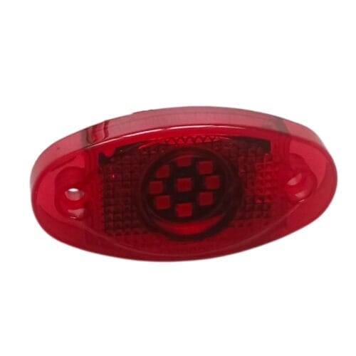 LED  Multi Volt Red Oval Marker