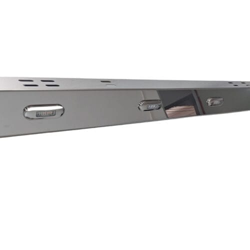 Stainless Steel Tank Skirt 1220MM 4 Clear Amber LED's Single To Suit Scania - Image 2