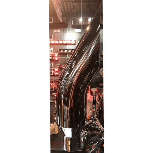 Chrome Stainless Stack 5 To 8 Inch 3 Foot Bull Horn - Image 2