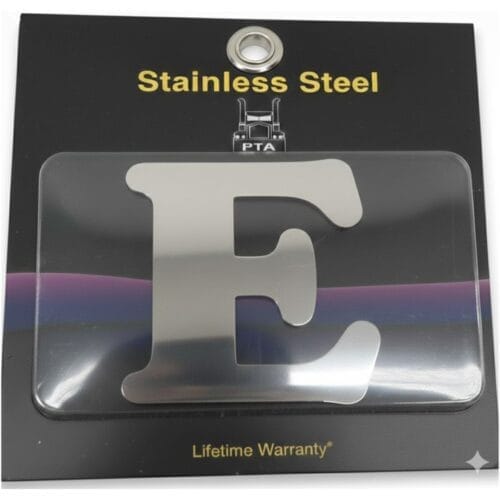 Stainless Steel Letter E - Image 2