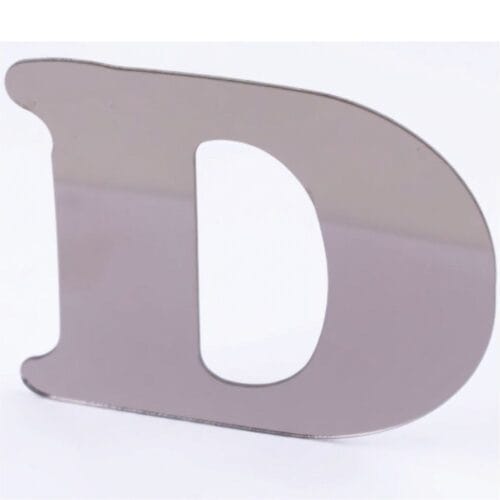 Stainless Steel Letter D - Image 1