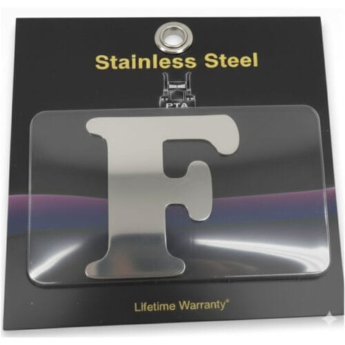 Stainless Steel Letter F - Image 2