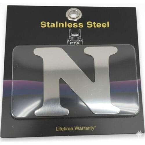 Stainless Steel Letter N - Image 2
