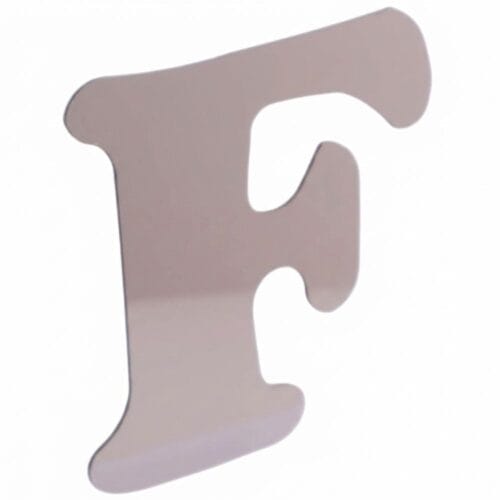 Stainless Steel Letter F