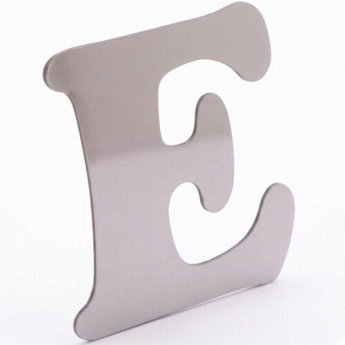 Stainless Steel Letter E - Image 1