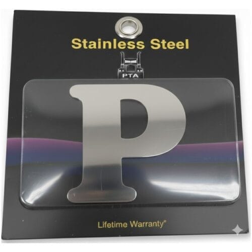 Stainless Steel Letter P - Image 2
