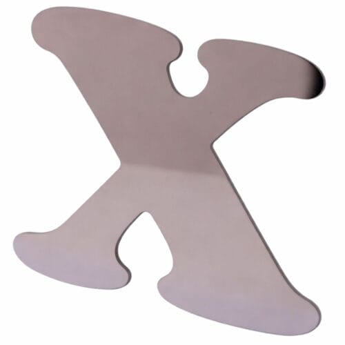 Stainless Steel Letter X - Image 1