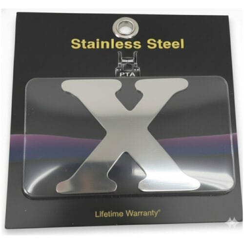 Stainless Steel Letter X - Image 2