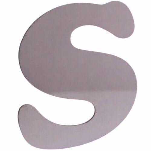 Stainless Steel Letter S - Image 1